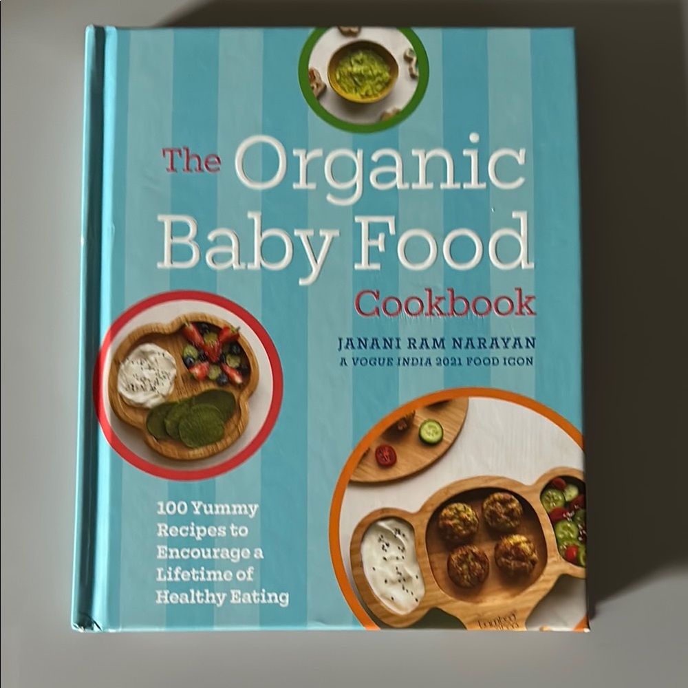 The Organic Baby Food Cookbook - Blue Cover